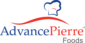 Advance Pierre Food's company logo in full color used on many branded materials.