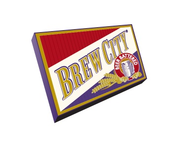 McCain's Brew City's logo in full color used on many branded materials.