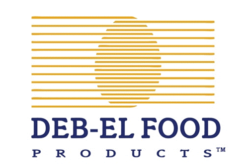 Deb-El Food Product's company logo in full color used on many branded materials.