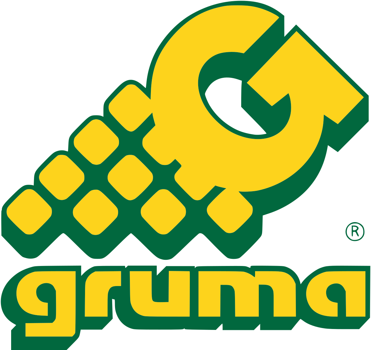 Gruma's company logo in full color used on many branded materials.