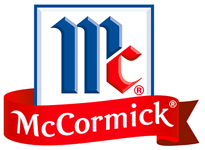 McCormick's company logo in full color used on many branded materials.