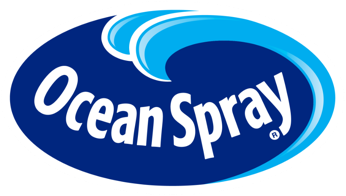 Ocean Spray's logo in full color used on many branded materials.