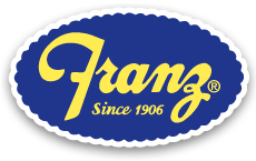 Franz's company logo in full color used on many branded materials.