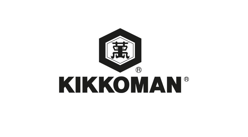 Kikkoman's company logo in full color used on many branded materials.