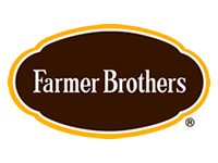 Farmer Brother's company logo in full color used on many branded materials.